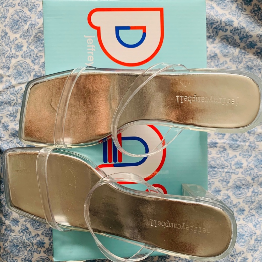 Clear strapped heels Jeffrey Campbell